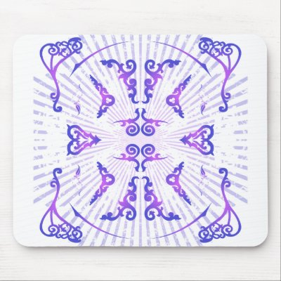 Decorative Pattern: Vector Drawing: Mouse Mat by spiritswitchboard
