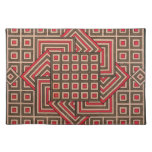 Decorative Placemats - Brown/Red