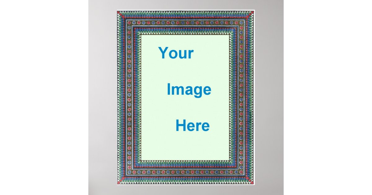 Decorative Poster Border Template Zazzle