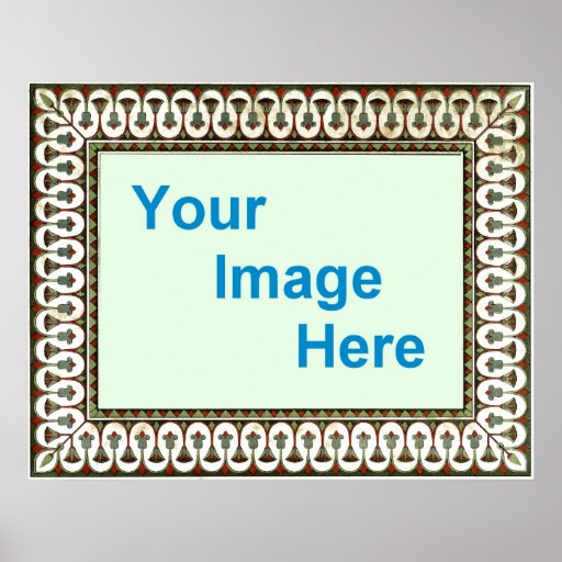 Decorative Poster Border Template | Zazzle