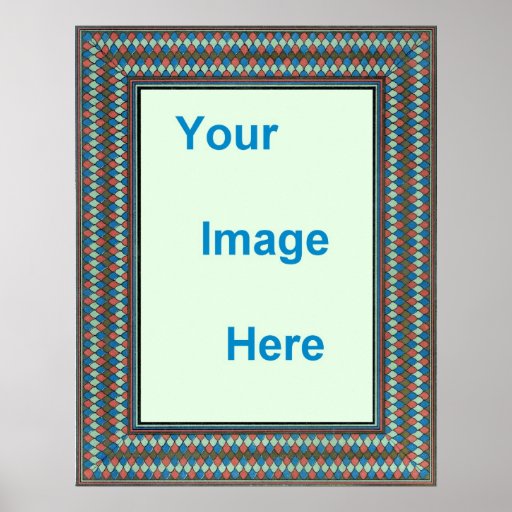 Decorative Poster Border Template | Zazzle