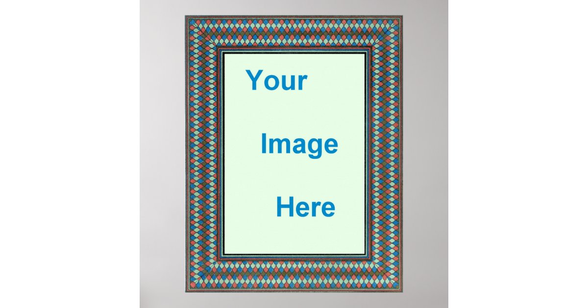 Decorative Poster Border Template Zazzle