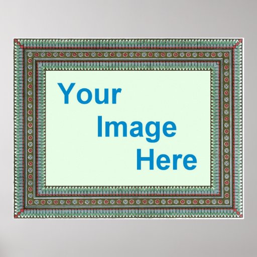 Decorative Poster Border Template | Zazzle