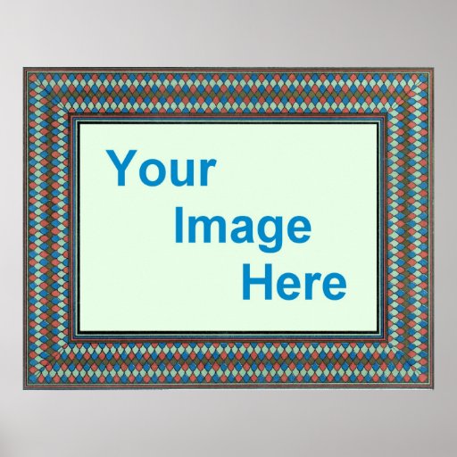 Decorative Poster Border Template | Zazzle