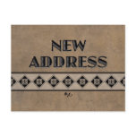 Decorative Purple Change of Address Post Cards postcards