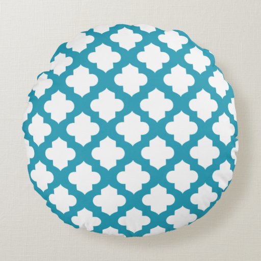 Decorative Quatrefoil Pillows Round Pillow Zazzle