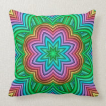 Decorative Rainbow fantasy flower Pillow