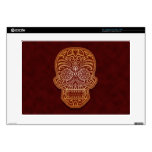 Decorative Red Sugar Skull 15" Laptop Decals