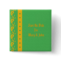Decorative Save the Date Pins buttons