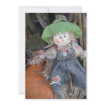 Decorative Scarecrow Thanksgiving Potluck Invites