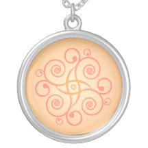 Decorative Spirals: Abstract Art: Necklace