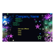 Decorative Star business card