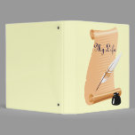 Decorative text background binders