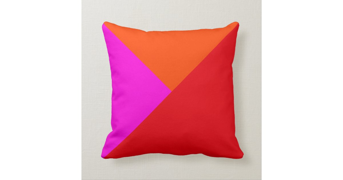 Decorative Throw Pillows - Red, Pink and Orange Zazzle