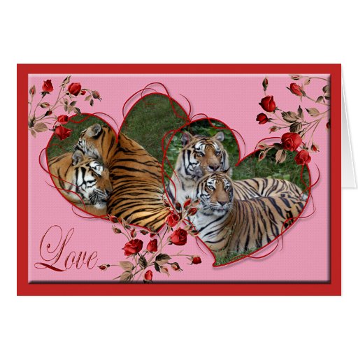 decorative tiger greeting card zazzle decorative tiger greeting card zazzle
