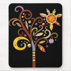 Decorative Tree mousepad