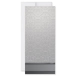 Decorative White swirls on Grey texture Personalized Rack Card