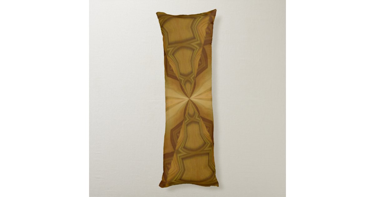 Decorative wood pattern body pillow Zazzle
