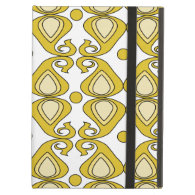 Decorative Yellow Paisley Pattern iPad Air Cover