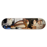 Decoupage Dame Custom Skate Board