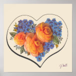 Decoupage Love Heart-1 posters