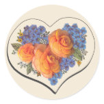 Decoupage Love Heart-1 Stickers