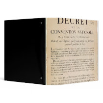 Decree of the National Convention Vinyl Binders