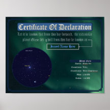 Dedicate an Exoplanet: Gliese 581g Poster