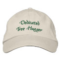 Dedicated Tree Hugger Embroidered Hat embroidered hats