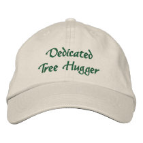 Dedicated Tree Hugger Embroidered Hat embroidered hats by SmilinEyesTreasures Dedicated Tree Hugger Embroidered Hat embroidered hats