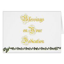 Dedication cards