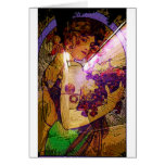 DEDICATION ~ MUCHA ETERNAL THROUGH HIS WORKS GREETING CARDS