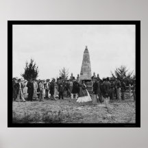 Dedication of the Battle of Bull Run Monument 1865 Print