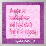 Dedication to GAYATRI Mantra Print