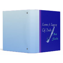 Deeds Not Seeds 3 Ring Binders