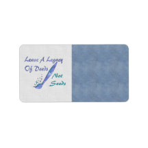 Deeds Not Seeds Custom Address Label