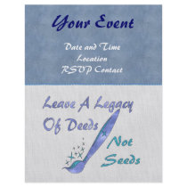 Deeds Not Seeds Personalized Flyer