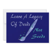 Deeds Not Seeds Invites