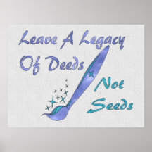 Deeds Not Seeds Posters