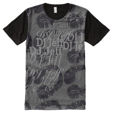 deejay dj music cool and custom All-Over print t-shirt