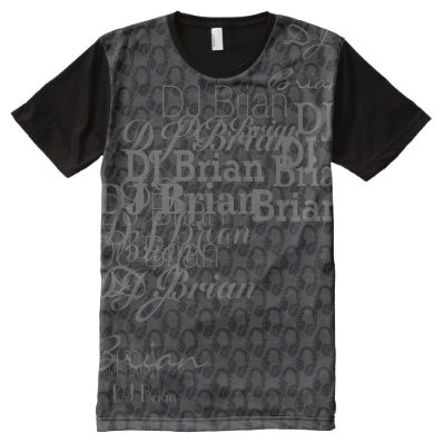 deejay dj name personalizable All-Over print t-shirt
