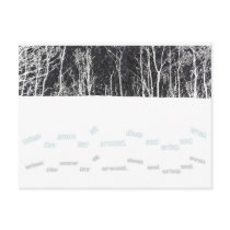 Deep and Crisp and Even postcards