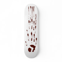 Deep Bloody Hand Print Door Zombie Skateboards