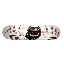 Deep Bloody Hand Print Window 2 Zombie Skate Decks