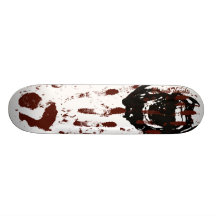 Deep Bloody Hand Print Window Zombie Skate Decks