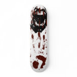 Deep Bloody Hand Print Window Zombie Skate Decks
