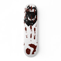 Deep Bloody Hand Print Window Zombie Skateboards