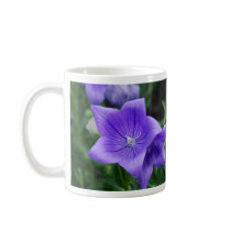 Deep Blue Balloon Flower Photograph Coffee Mugs