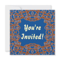 Deep Blue Bandanna invitation