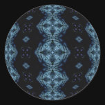 Deep Blue Darkness Round Sticker